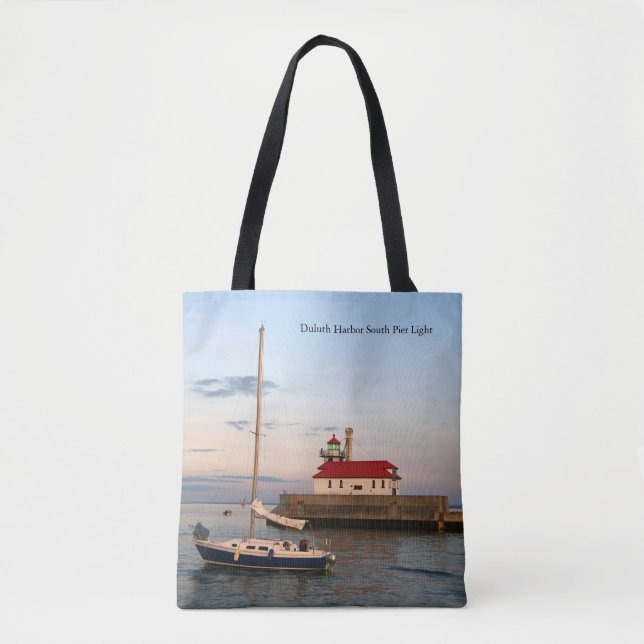 Duluth Hafen South Pier Light & Boat Totbag (Vorderseite)