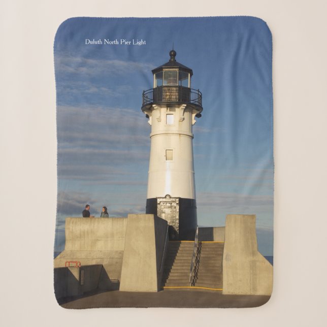 Duluth Harbor North Pier Light Sherpa Decke Sherpadecke (Vorderseite)