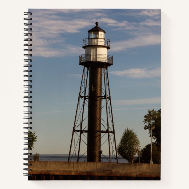 Duluth Harbour Lights Notebook Notizbuch (Vorderseite)