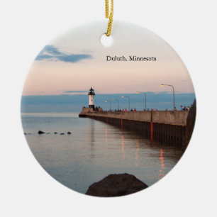 Duluth Harbour North Pier Light Ornament Duluth, M