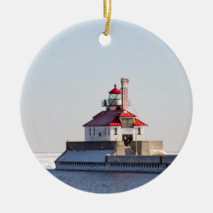 Duluth Harbour South Breakwater Lighthouse Keramik Ornament