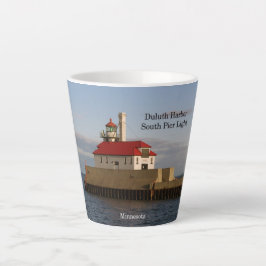 Duluth Harbour South Pier Light Latte Tasse