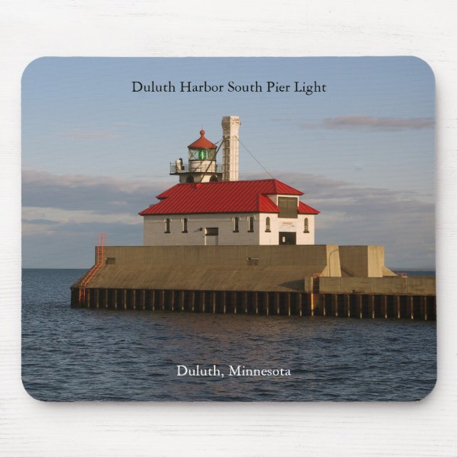 Duluth Harbour South Pier Light mousepad (Vorne)