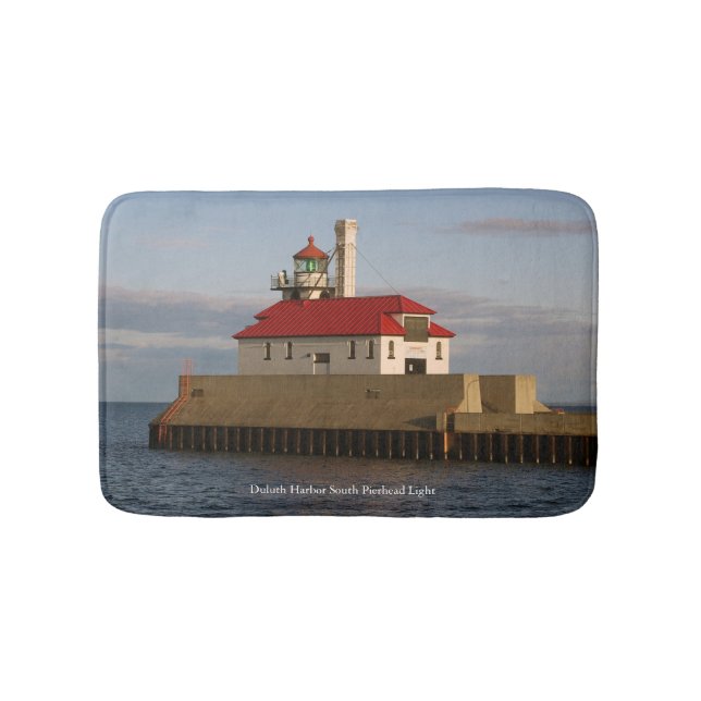 Duluth Harbour South Pierhead Light bathmat Badematte (Vorderseite)