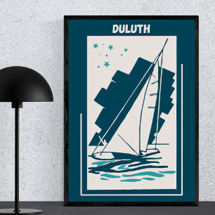 Duluth in Minessota - Vintages Segeln Poster