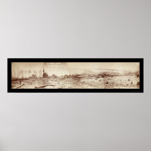 Duluth Mangan-Ufergegend-Foto 1870 Poster