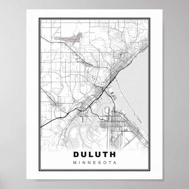 Duluth Map Poster (Vorne)