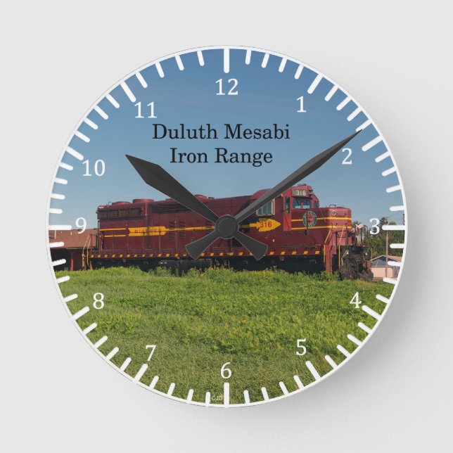 Duluth Mesabi Iron Range Locomotive Uhr (Vorderseite)