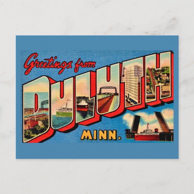Duluth MI Grußpostkarte  Postkarte (Vorderseite)