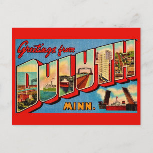 Duluth MI Vintage Postkarte