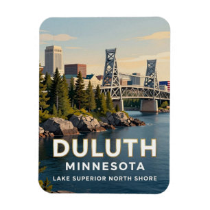 Duluth Minnesota Lake Superior Reise Magnet