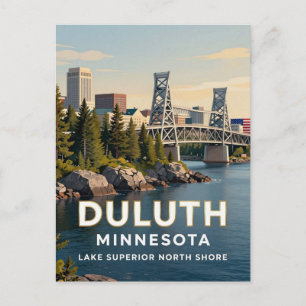 Duluth Minnesota Lake Superior Reise Postkarte