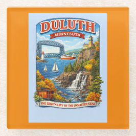 Duluth Minnesota Souvenir Coaster –Lake Superior Glasuntersetzer