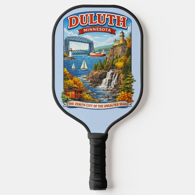Duluth, Minnesota Souvenir PIckleball Paddle (Vorderseite)