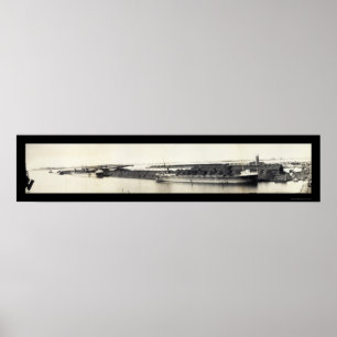 Duluth MN Kohlebarges Foto 1907 Poster