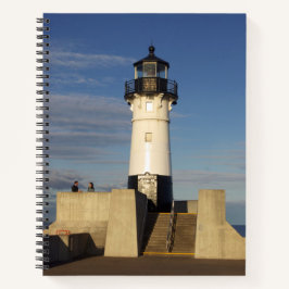 Duluth North Pier Light Notebook Notizbuch