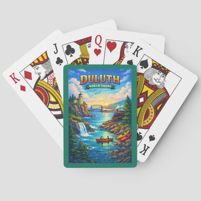 Duluth North Shore Minnesota Souvenir Poker Cards Spielkarten (Rückseite)