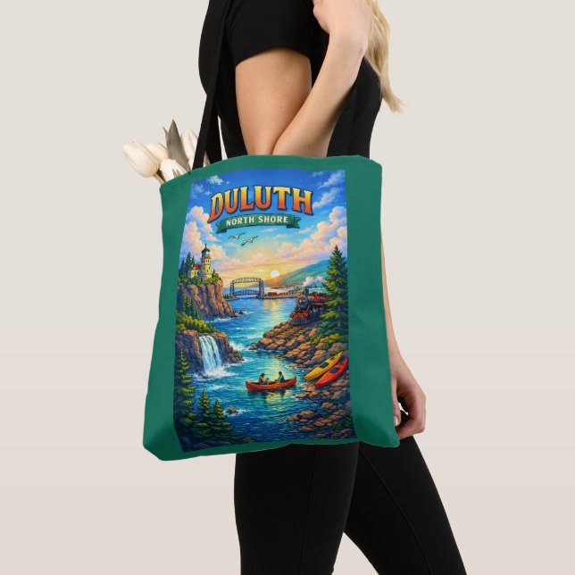 Duluth North Shore Minnesota Souvenir-Tasche (Von Nahem)
