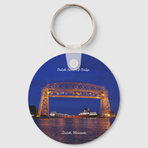 Duluthluftaufzug-Brücke u. John G. Munson Schlüsselanhänger