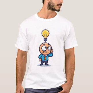 Dum Dum Lustiger verrückter Typ denkt Wtf & hat ei T-Shirt