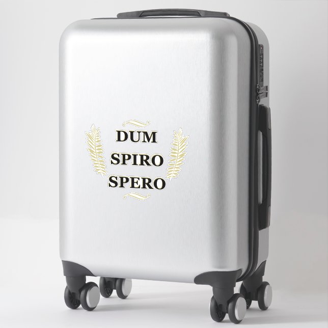 Dum spiro spero aufkleber (Koffer)