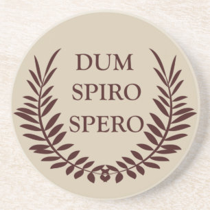 Dum spiro spero getränkeuntersetzer