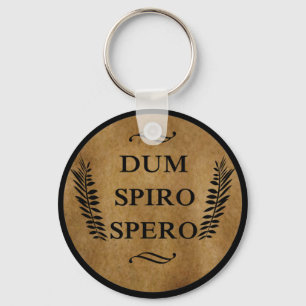 dum spiro spero, latin phrase schlüsselanhänger