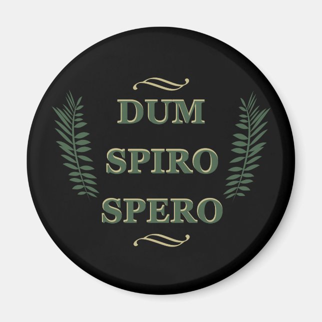 Dum spiro spero magnet (Vorne)