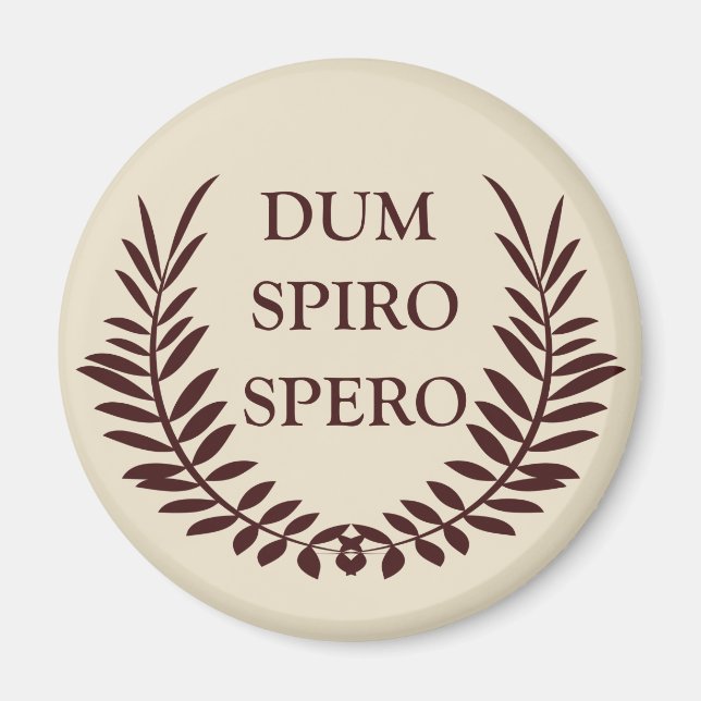 Dum spiro spero magnet (Vorne)