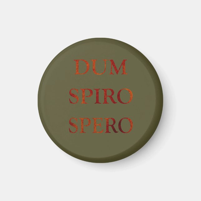 Dum spiro spero magnet (Vorne)