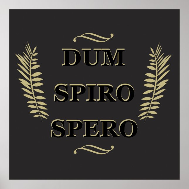 Dum spiro spero poster (Vorne)