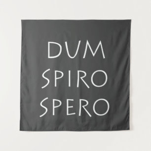 Dum spiro spero wandteppich