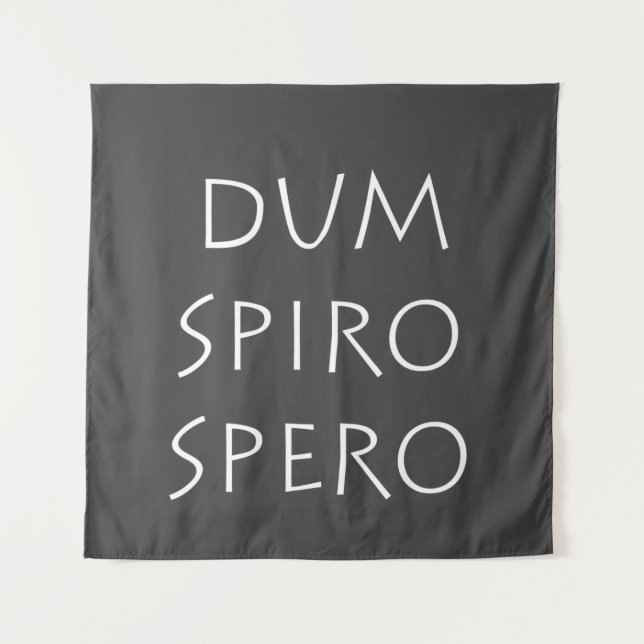 Dum spiro spero wandteppich (Vorderseite)