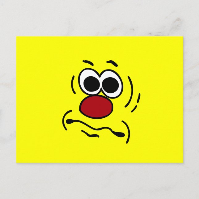 Dumb Face Grumpey Postkarte (Vorderseite)