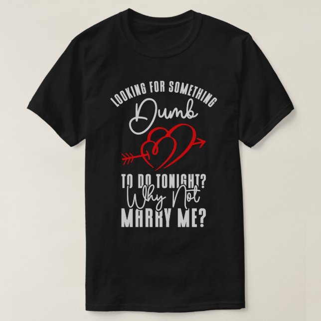 Dumb Wedding Heart Couple Relationship Romance T-Shirt (Design vorne)