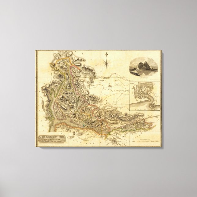 Dumbartonshire Leinwanddruck (Vorderseite)