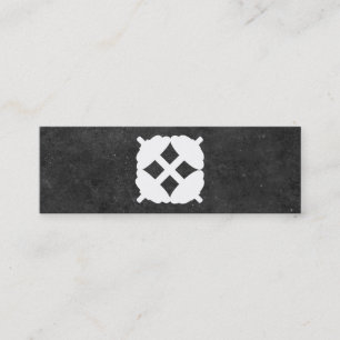 Dumbbell Cross Personal Trainer (Tonschiefer) Mini Visitenkarte