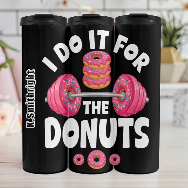 Dumbbell ich mache es für Donuts Thermosbecher (Von Creator hochgeladen)