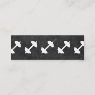 Dumbbell Personal Trainer (Tonschiefer) Mini Visitenkarte