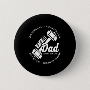Dumbbell-Vater Fitnessstudio Lebensstil Vater Work Button