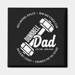 Dumbbell-Vater Fitnessstudio Lifestyle Vater Worko Magnet