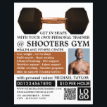 Dumbell Gewicht, Personal Trainer, Gymnastikwerbun Flyer<br><div class="desc">Dumbell Weight,  Personal Trainer,  Gym Advertising Flyer beim Business Card Store.</div>