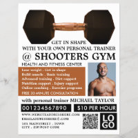 Dumbell Gewicht, Personal Trainer, Gymnastikwerbun