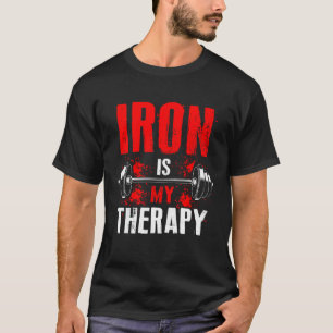 Dumbell Transplantation Eisen Stemming Muskel Gebä T-Shirt