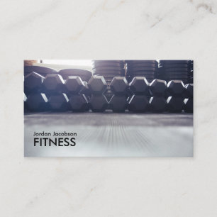 Dumbells Fitness Business Cards Visitenkarte
