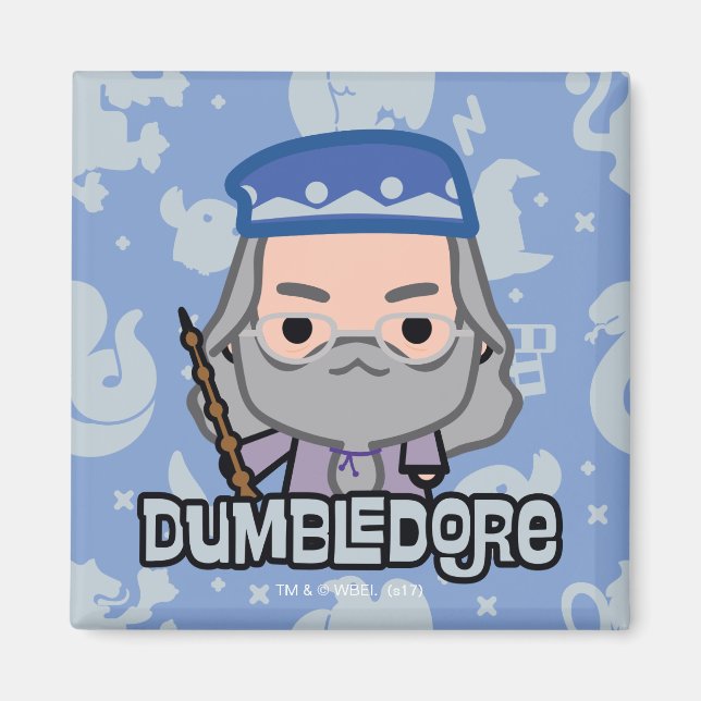 Dumbledore Cartoon Art Magnet (Vorne)