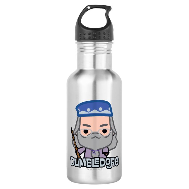 Dumbledore Cartoon Art Trinkflasche (Vorderseite)