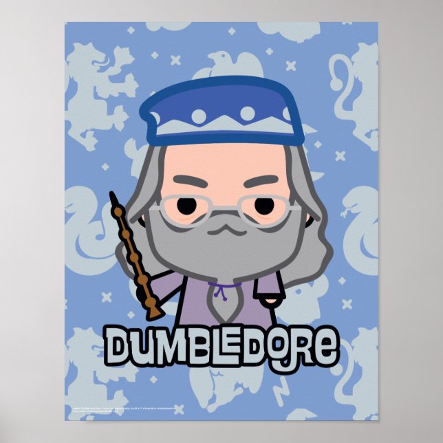 Dumbledore Cartoon-Figur-Kunst Poster (Vorne)
