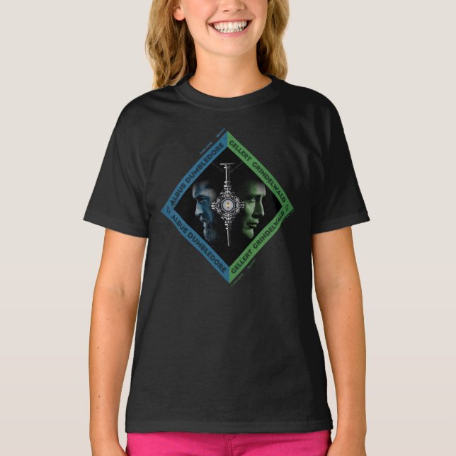 Dumbledore & Grindlewald Bluttroth Grafik T-Shirt (Vorderseite)
