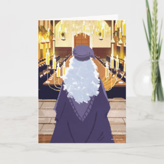 Dumbledore spricht in der Großen Halle der Hogwart Karte